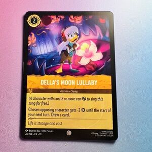della’s moon lullaby - 28/204 (common) — lorcana: whispers in the well